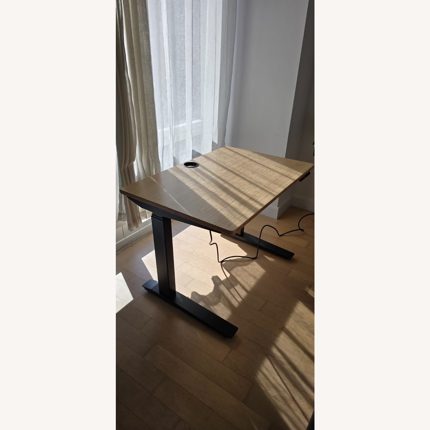 Herman Miller Jarvis Yellow Bamboo Desk - image-2