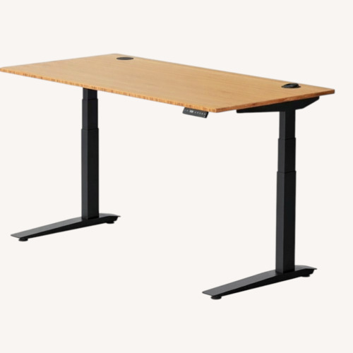 Used Herman Miller Jarvis Yellow Bamboo Desk for sale on AptDeco