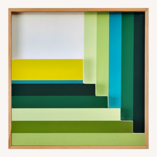 Used West Elm Colorblock Wall Art for sale on AptDeco