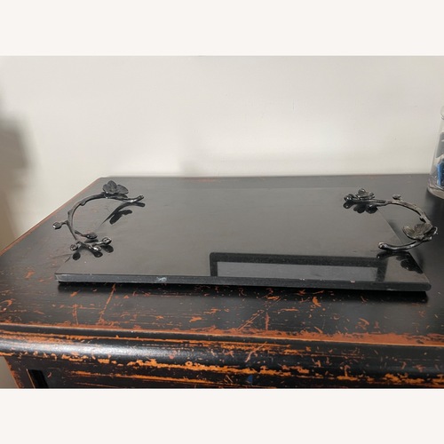 Used Michael Aram Orchid Collection Black Marble Décor for sale on AptDeco