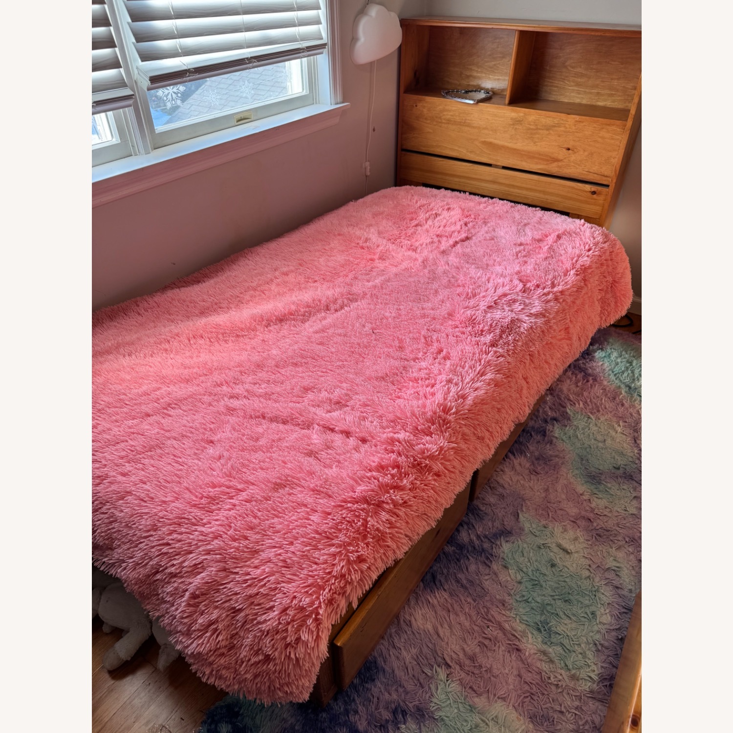 Gothic Cabinet Craft Natural Wood Twin Bed - image-3