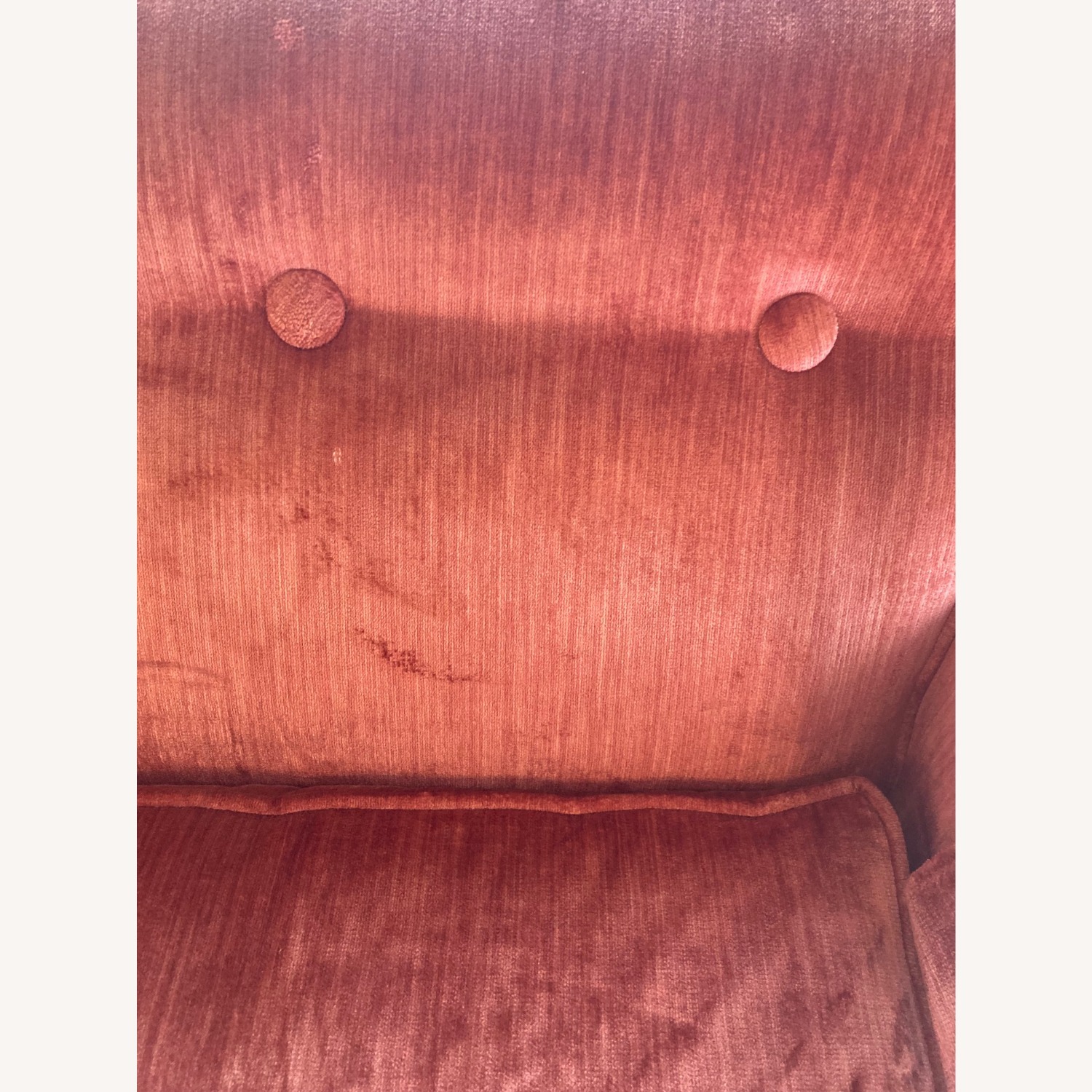 Vintage Blush Velvet Sleeper Sofa  - image-3