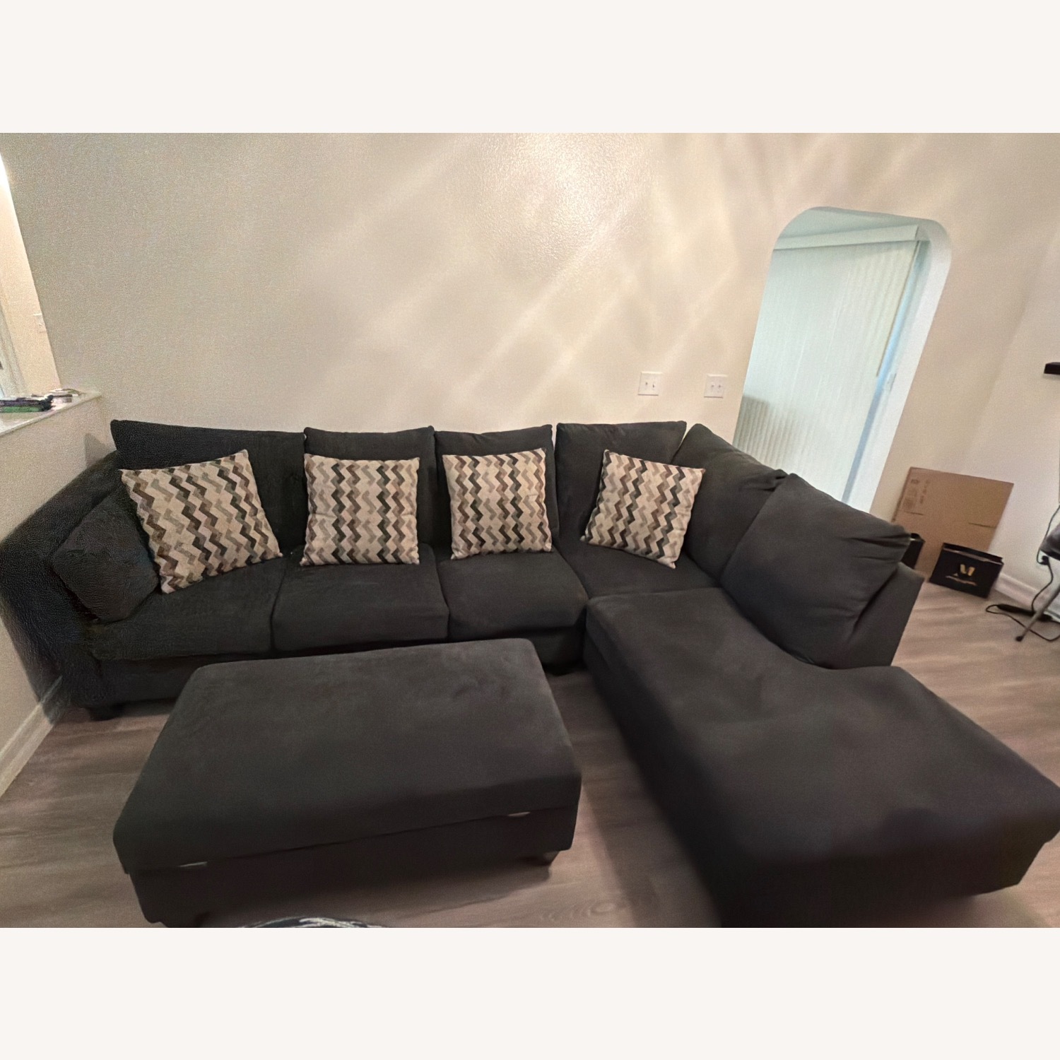 L Seat Couch and Ottoman  - image-2