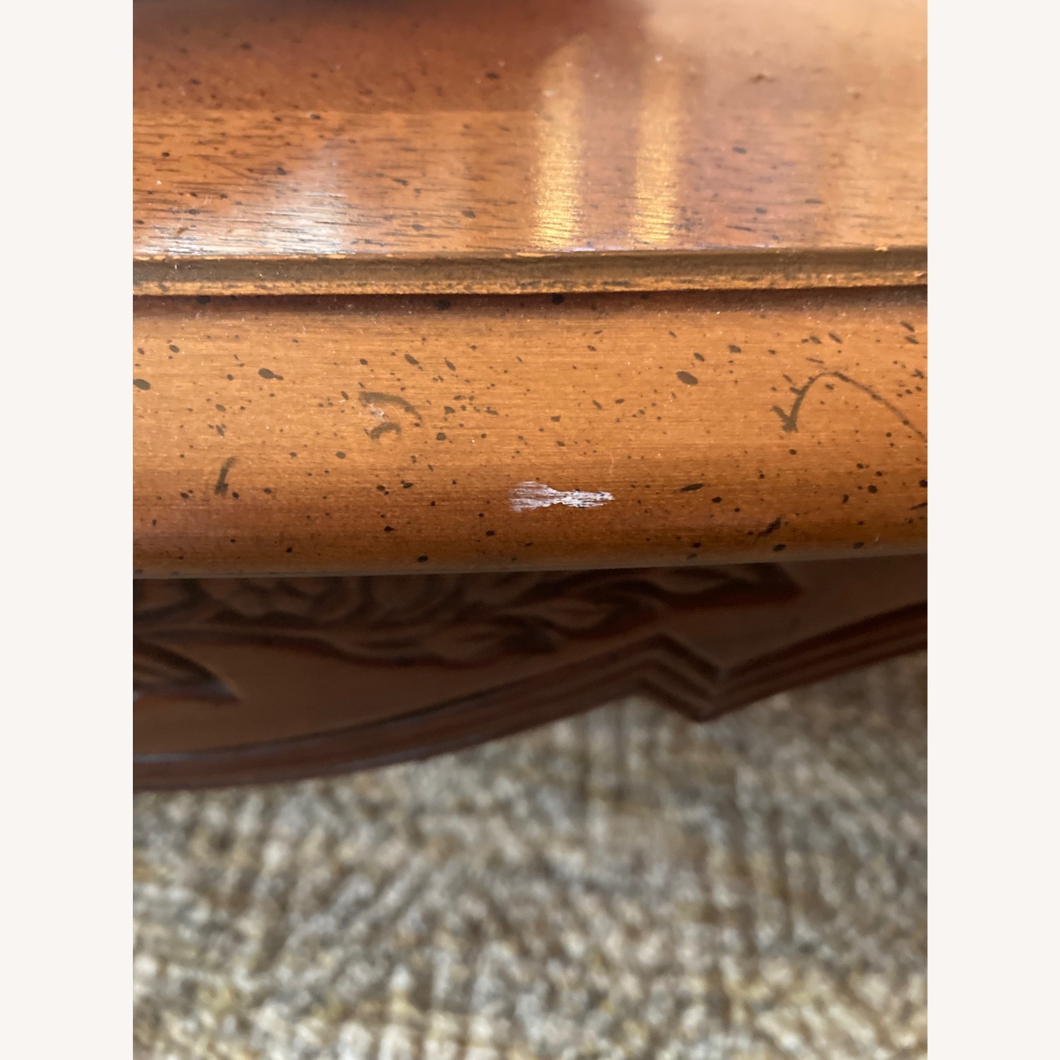 Lane Vintage Oval Wood Coffee Table  - image-4