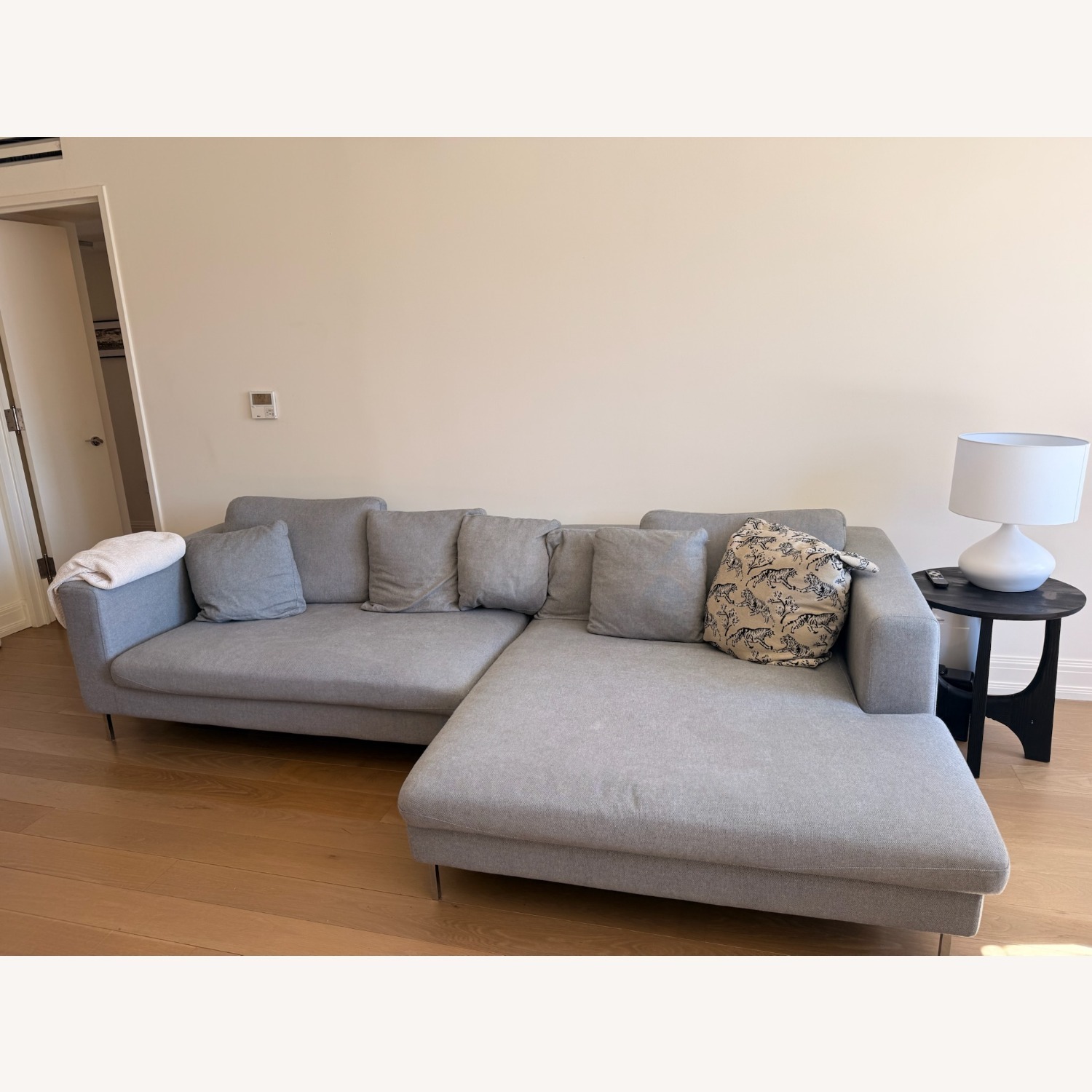 Rove Concepts Light Gray Hugo Sectional - image-3