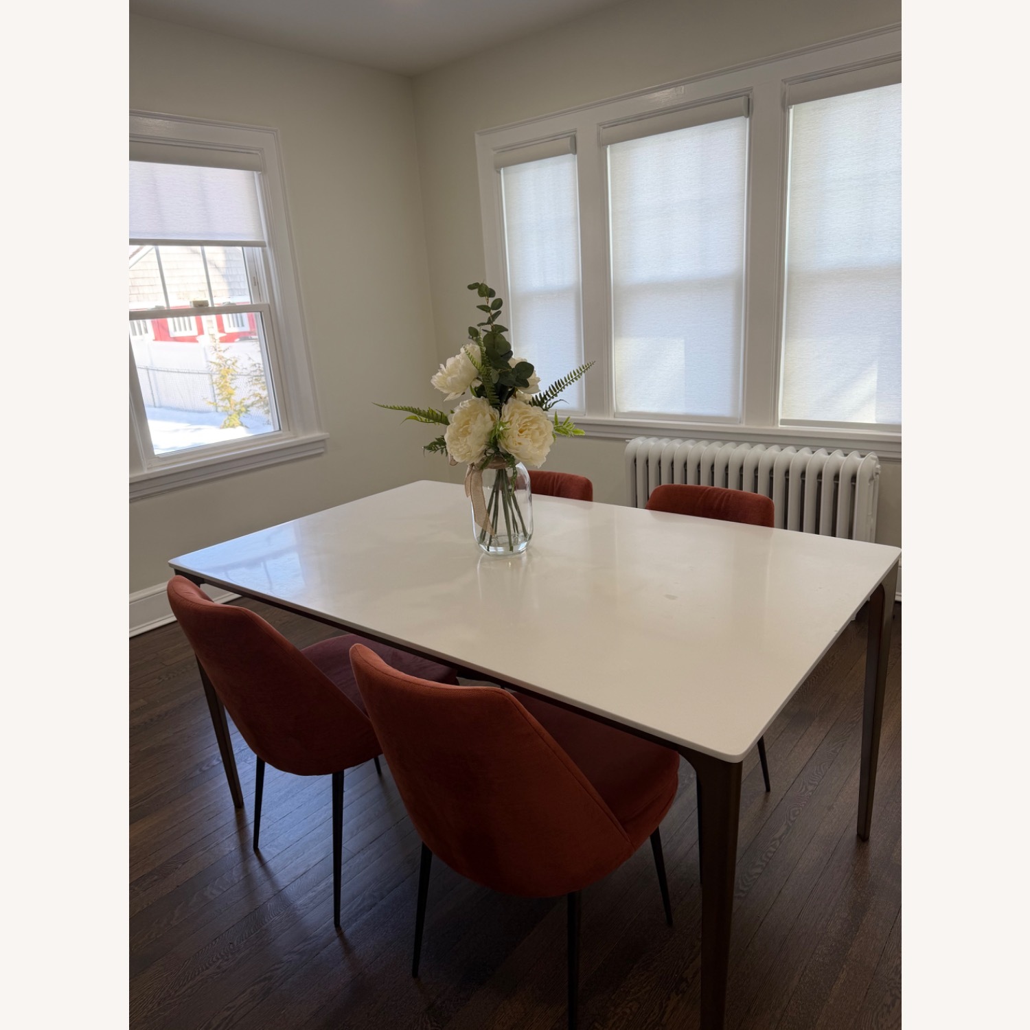 West Elm Canto White Dining Table - image-5