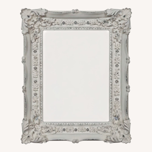 Used Vintage/Antique Ornate White Floor Mirror for sale on AptDeco