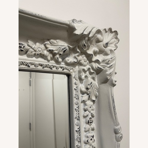 Used Vintage/Antique Ornate White Floor Mirror for sale on AptDeco
