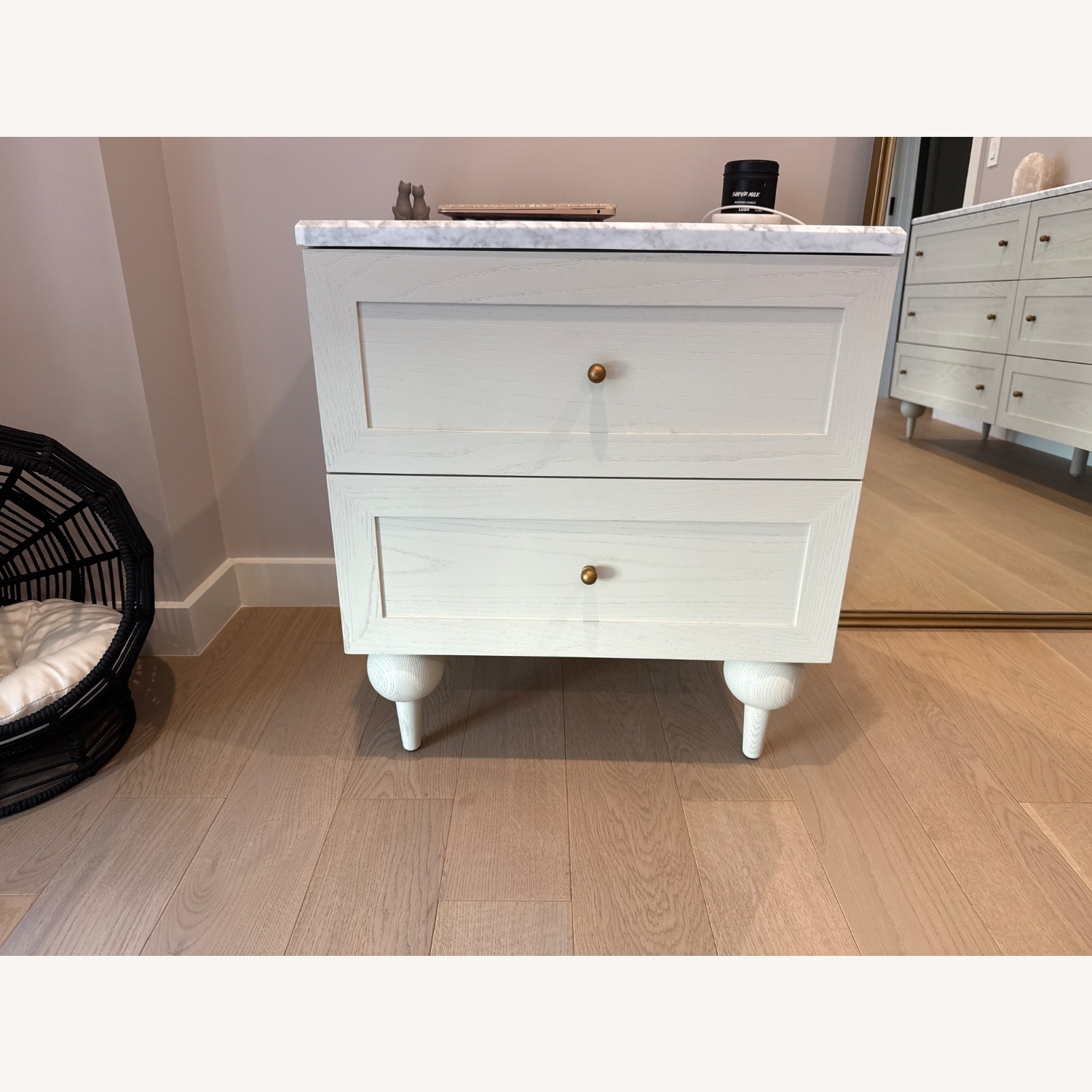 Anthropologie Fern Marble Top Nightstand  - image-2