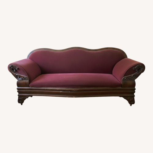 Used Real Victorian Velvet Couch for sale on AptDeco