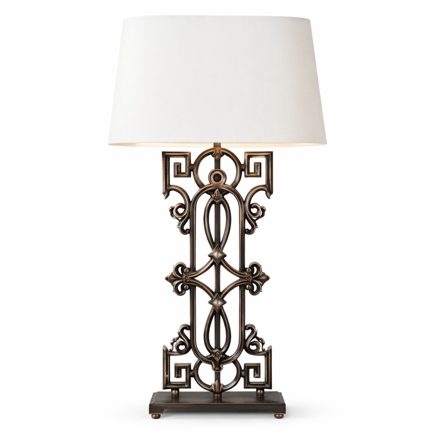 Restoration Hardware Greek Key Baluster Table Lamp - image-4