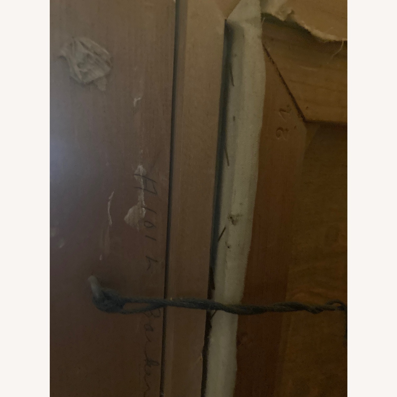 Mid Century Decorative Oil Painting with Light - image-3