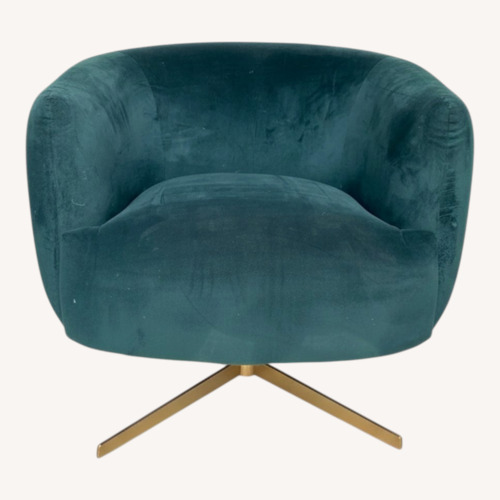 Used Morpho Swivel Velvet Armchair Opalhouse for sale on AptDeco