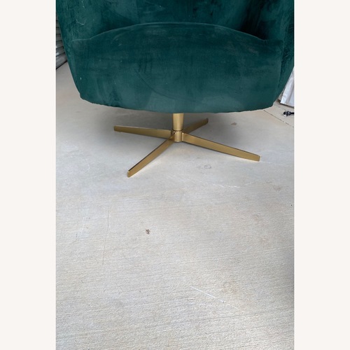Used Morpho Swivel Velvet Armchair Opalhouse for sale on AptDeco