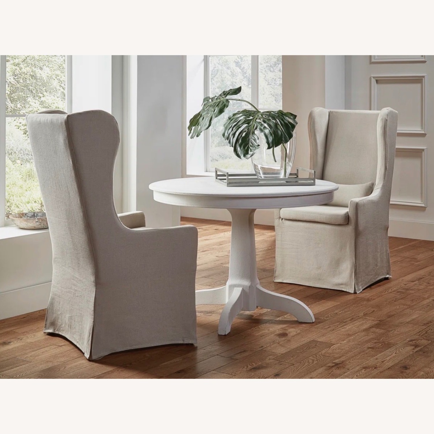 Restoration Hardware Wingback Parsons Chair with Casters - image-3