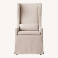 Restoration Hardware Wingback Parsons Chair with Casters