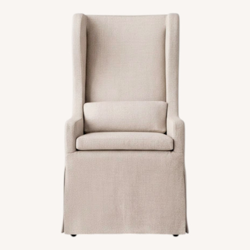 Used Restoration Hardware Wingback Parsons Chair with Casters for sale on AptDeco