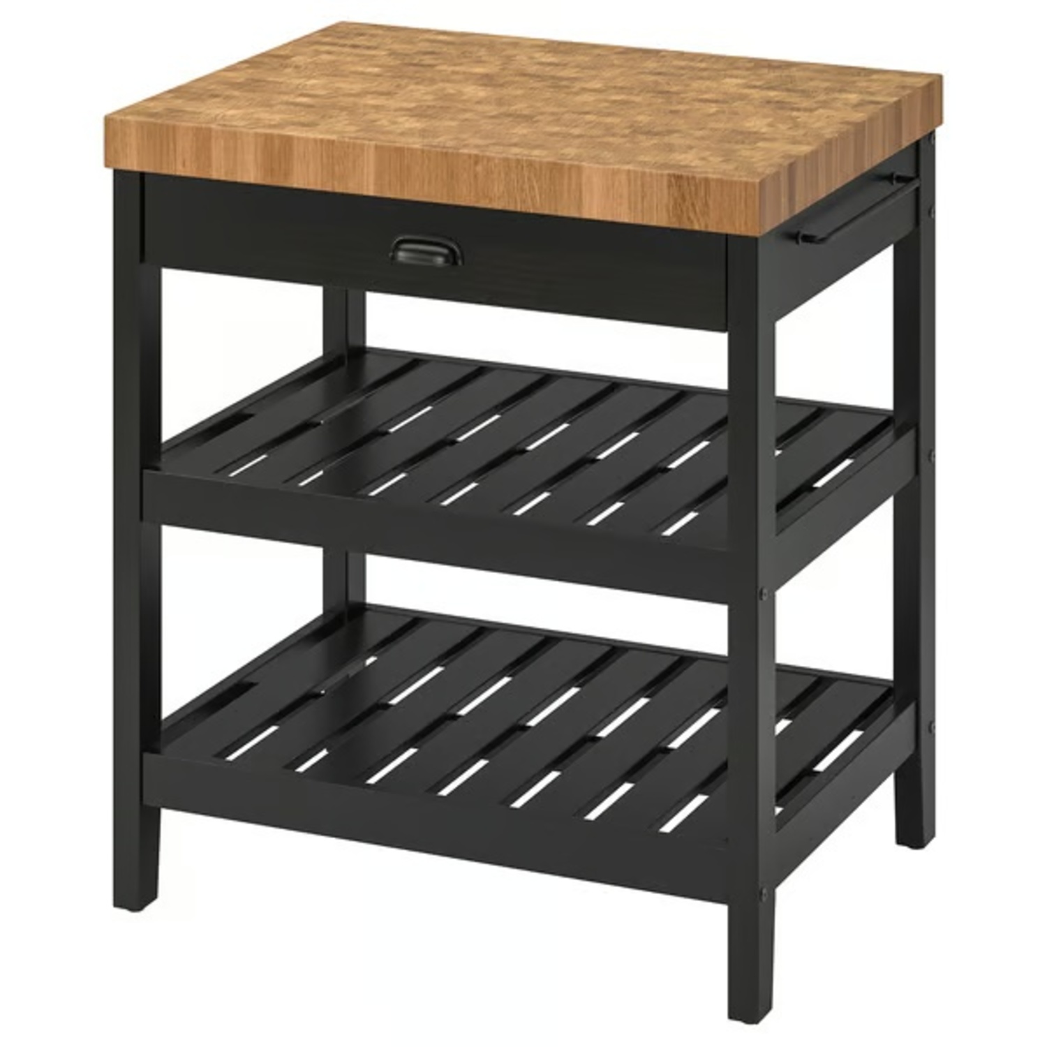 IKEA Vadholma Black Wood Kitchen Island - image-5
