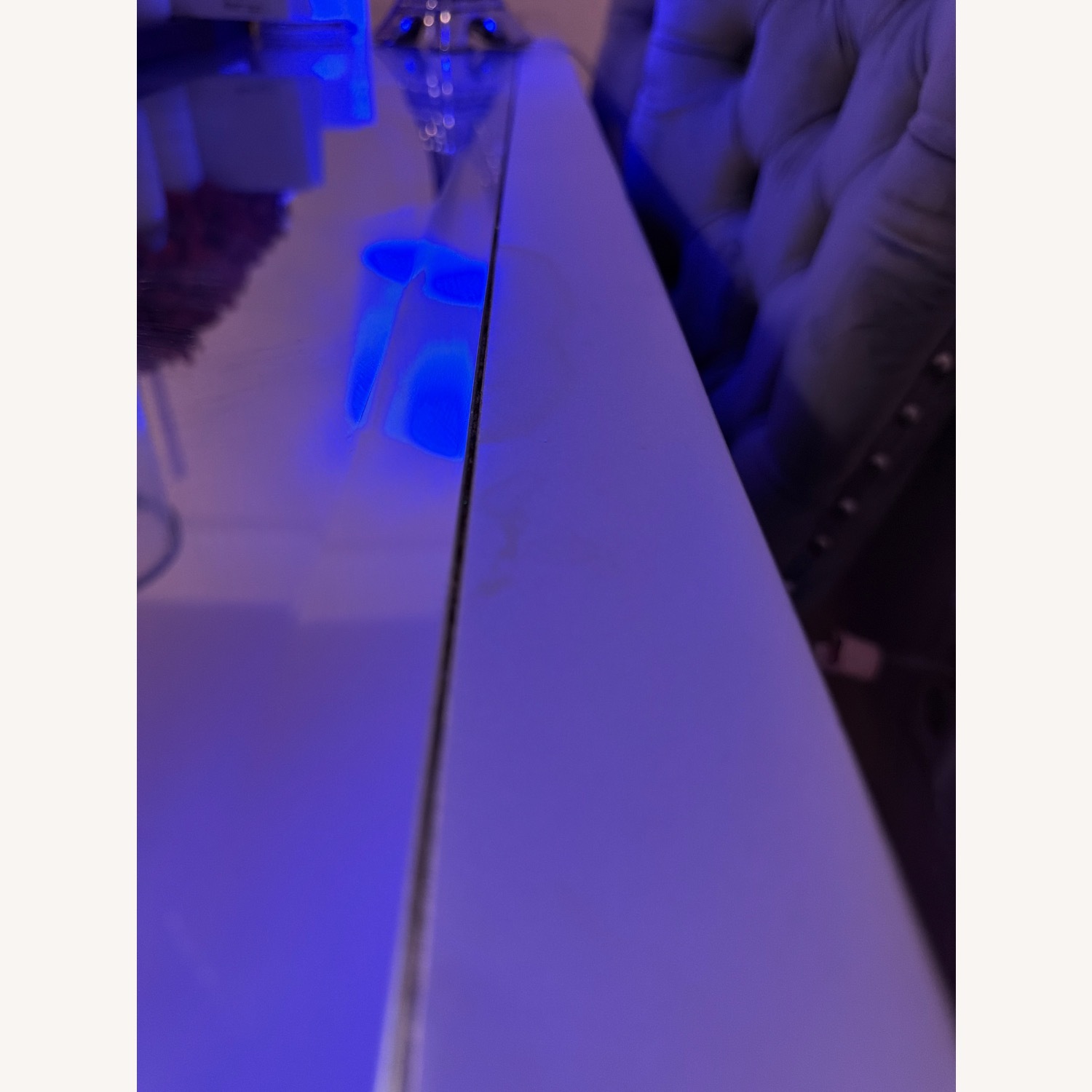 Mirrored Glass Dining Table/ Chairs Included - image-4