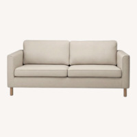 IKEA Parup Light Gray Wood 3+ Seater Sofa
