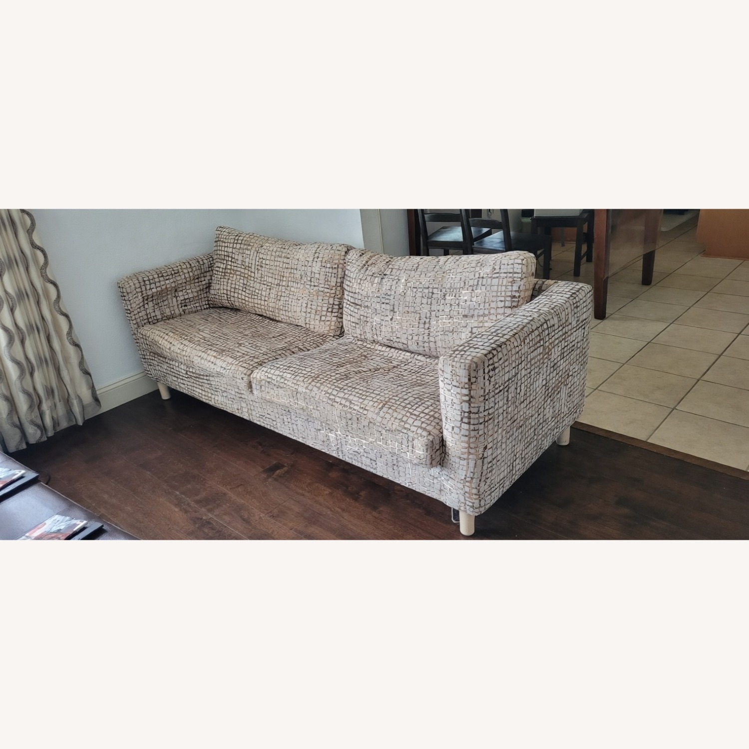 IKEA Parup Light Gray Wood 3+ Seater Sofa - image-2