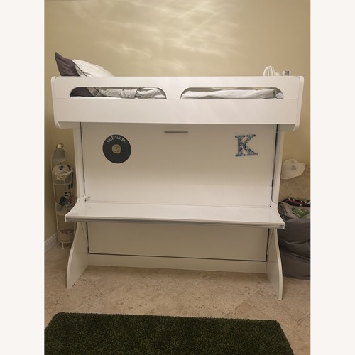 Used Murphy Bunk Bed with Desk for sale on AptDeco