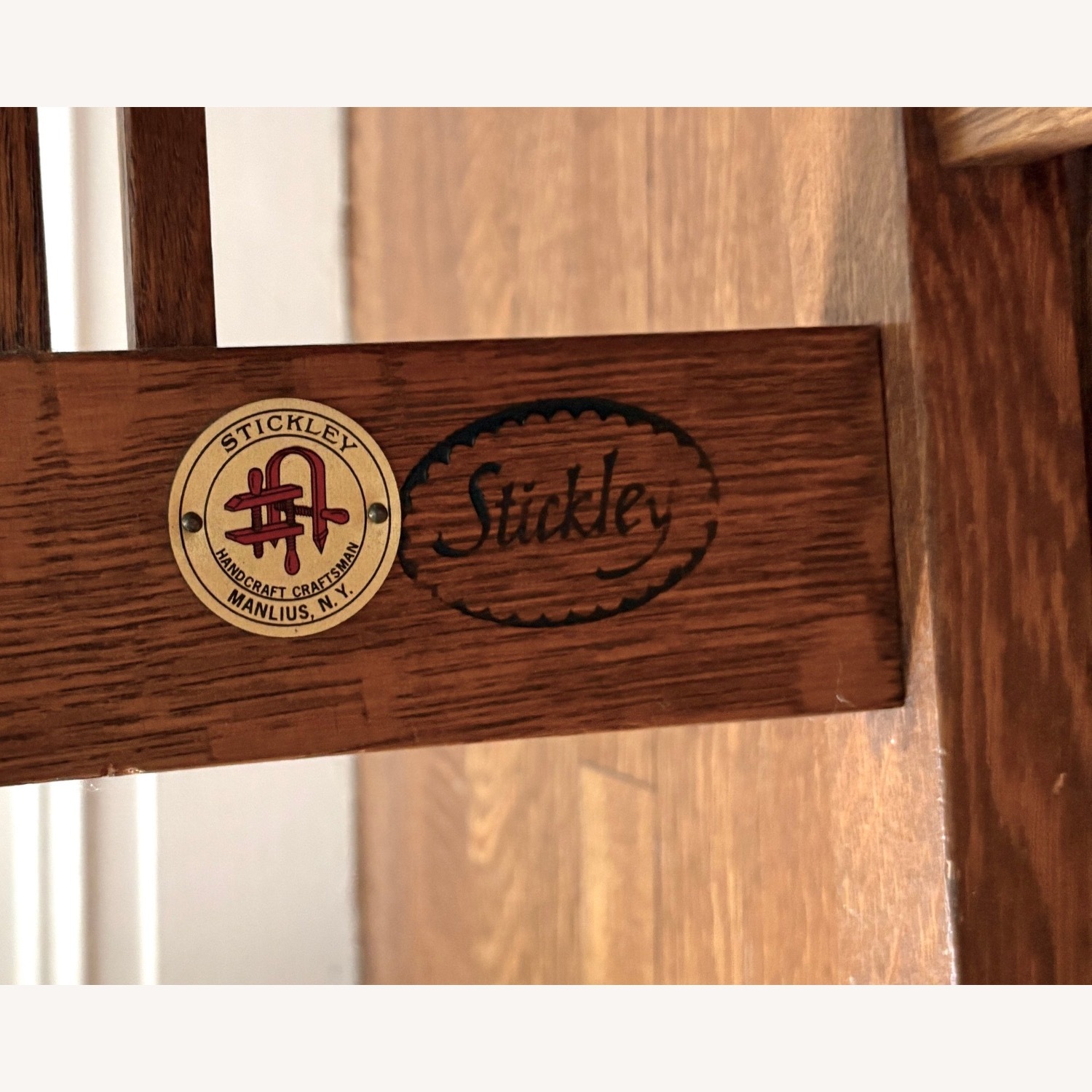 Stickley Brothers Furniture Natural Wood Bench - image-6