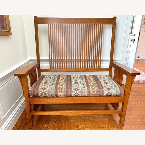 Used Stickley Brothers Furniture Natural Wood Bench for sale on AptDeco