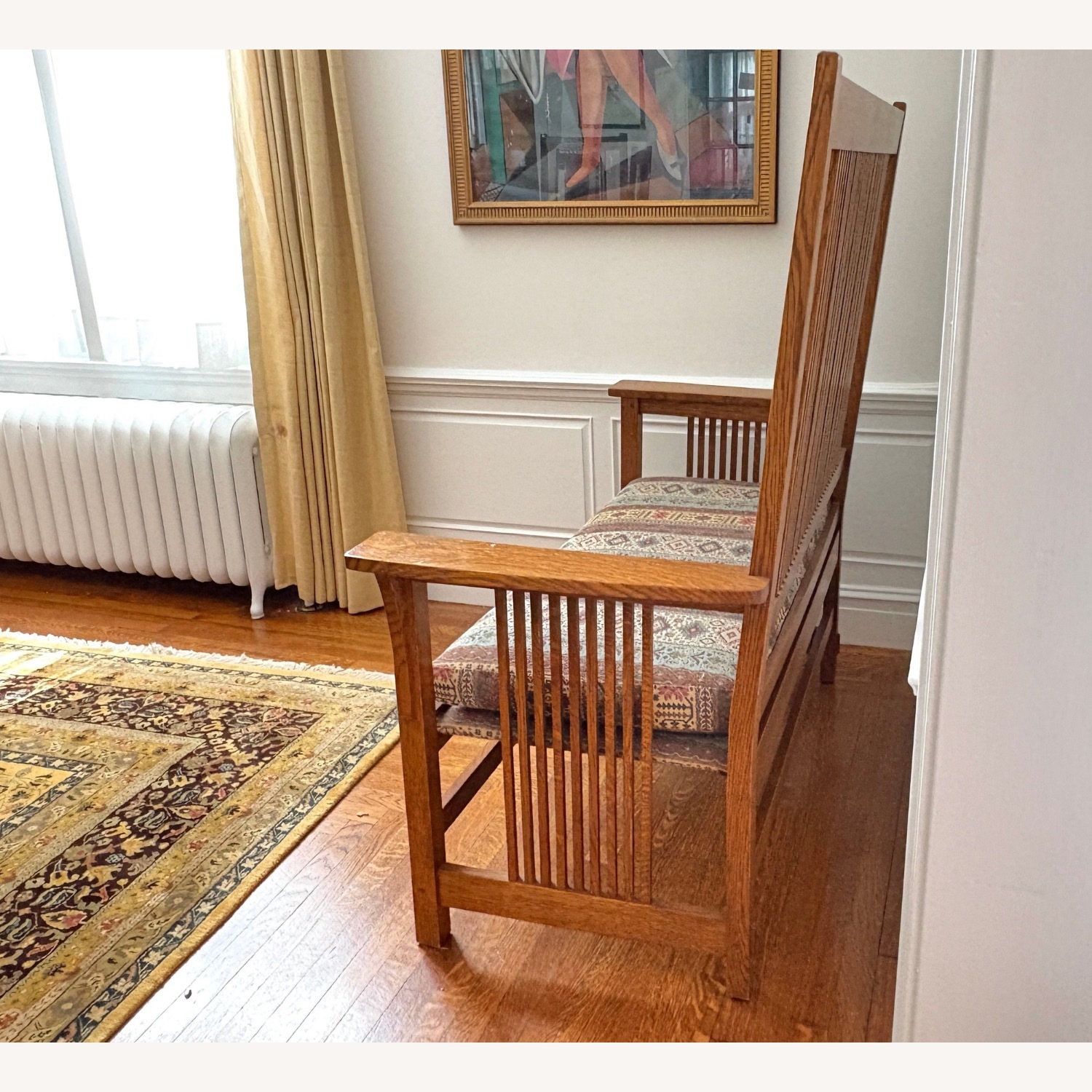 Stickley Brothers Furniture Natural Wood Bench - image-3