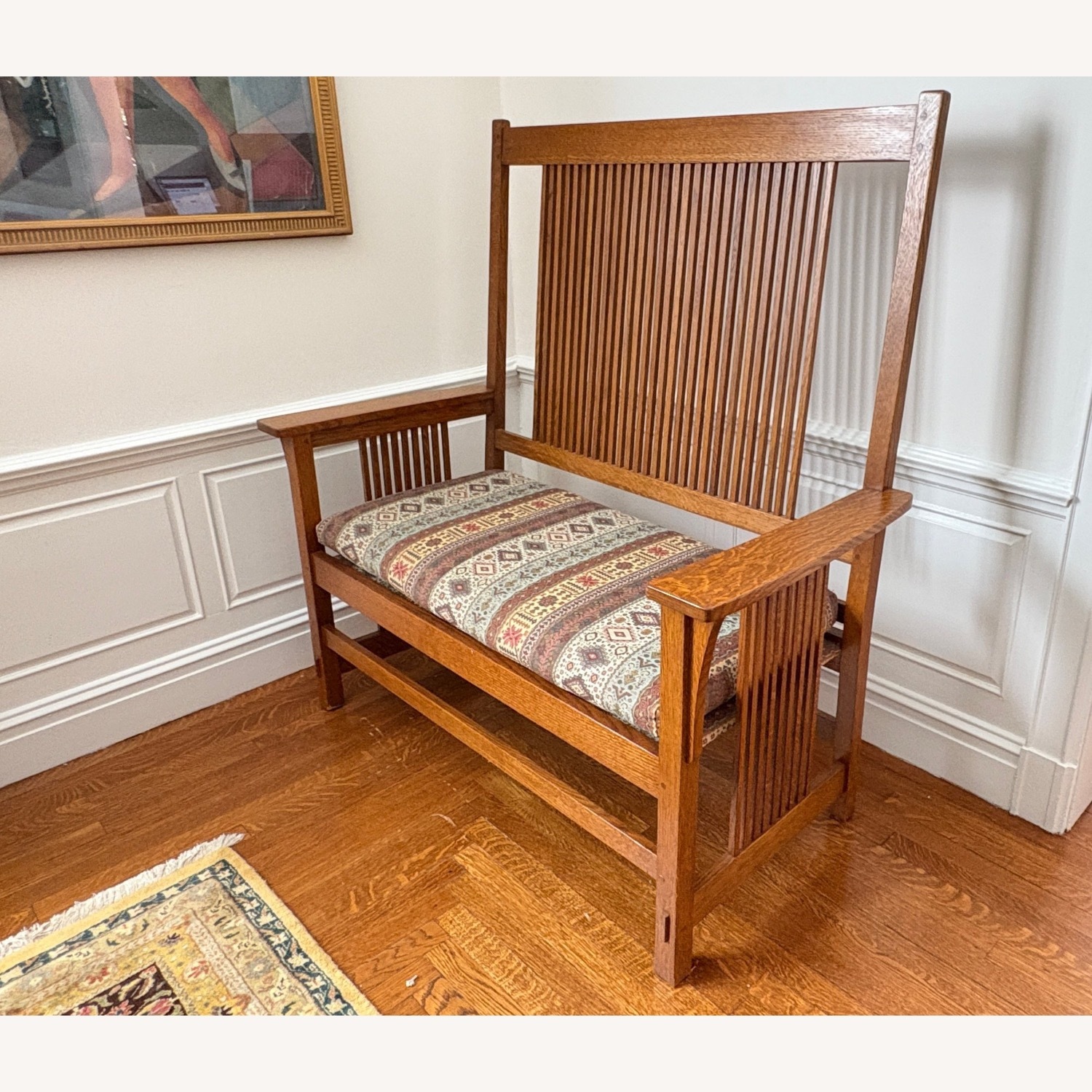 Stickley Brothers Furniture Natural Wood Bench - image-2