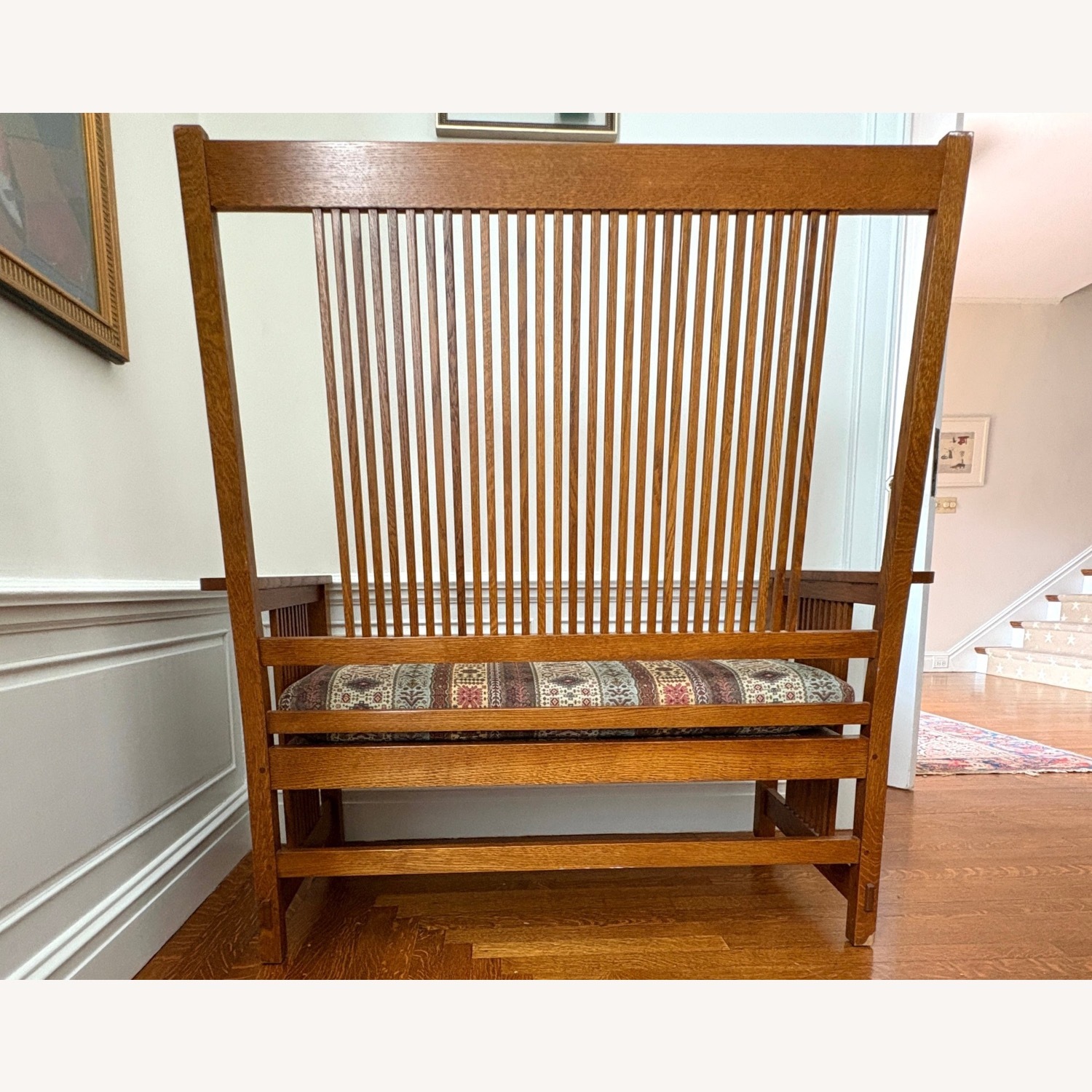 Stickley Brothers Furniture Natural Wood Bench - image-8