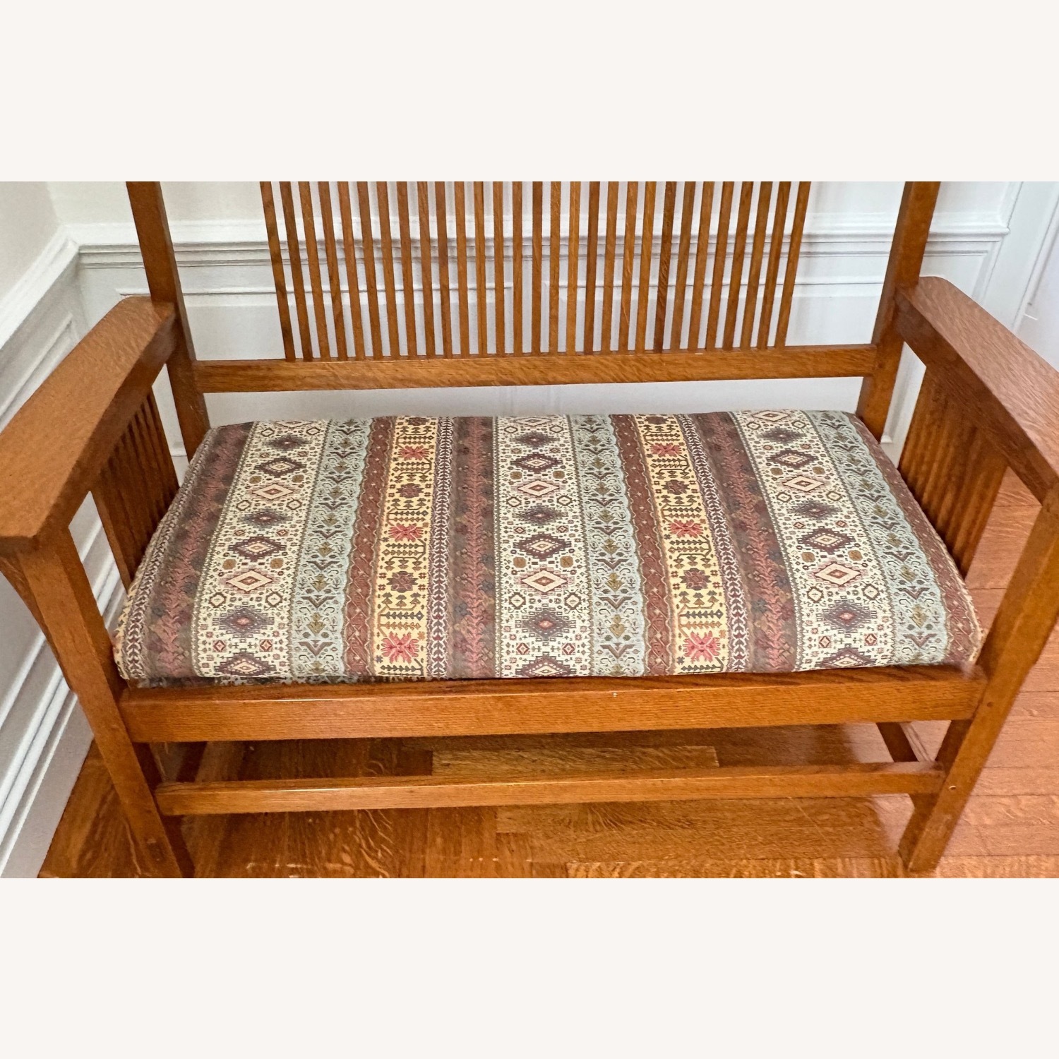 Stickley Brothers Furniture Natural Wood Bench - image-7