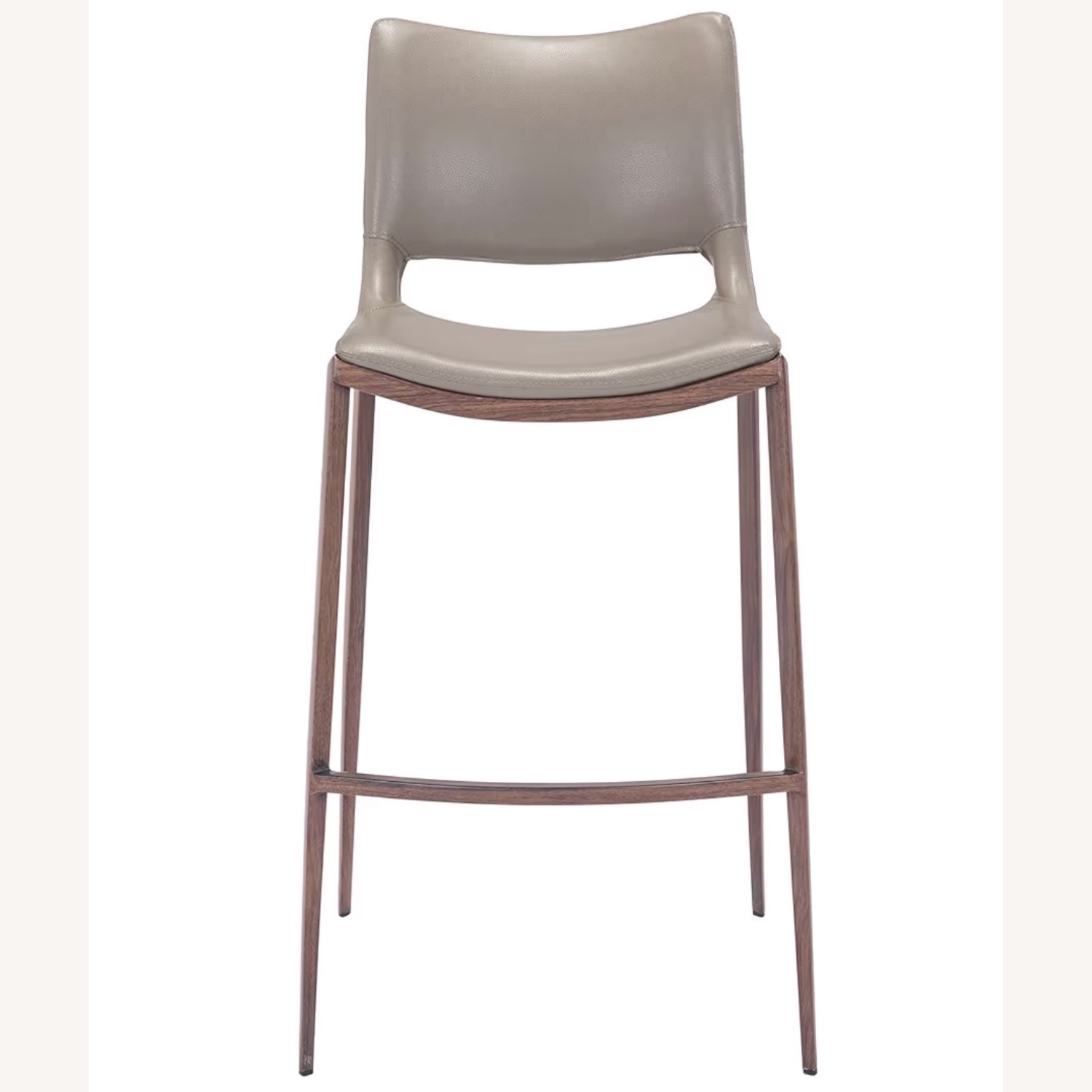 Zuo Ace Barstool Brown Barstool Faux Leather - image-4