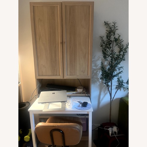 Used IKEA Billy/Oxberg Bookcase with Desk for sale on AptDeco