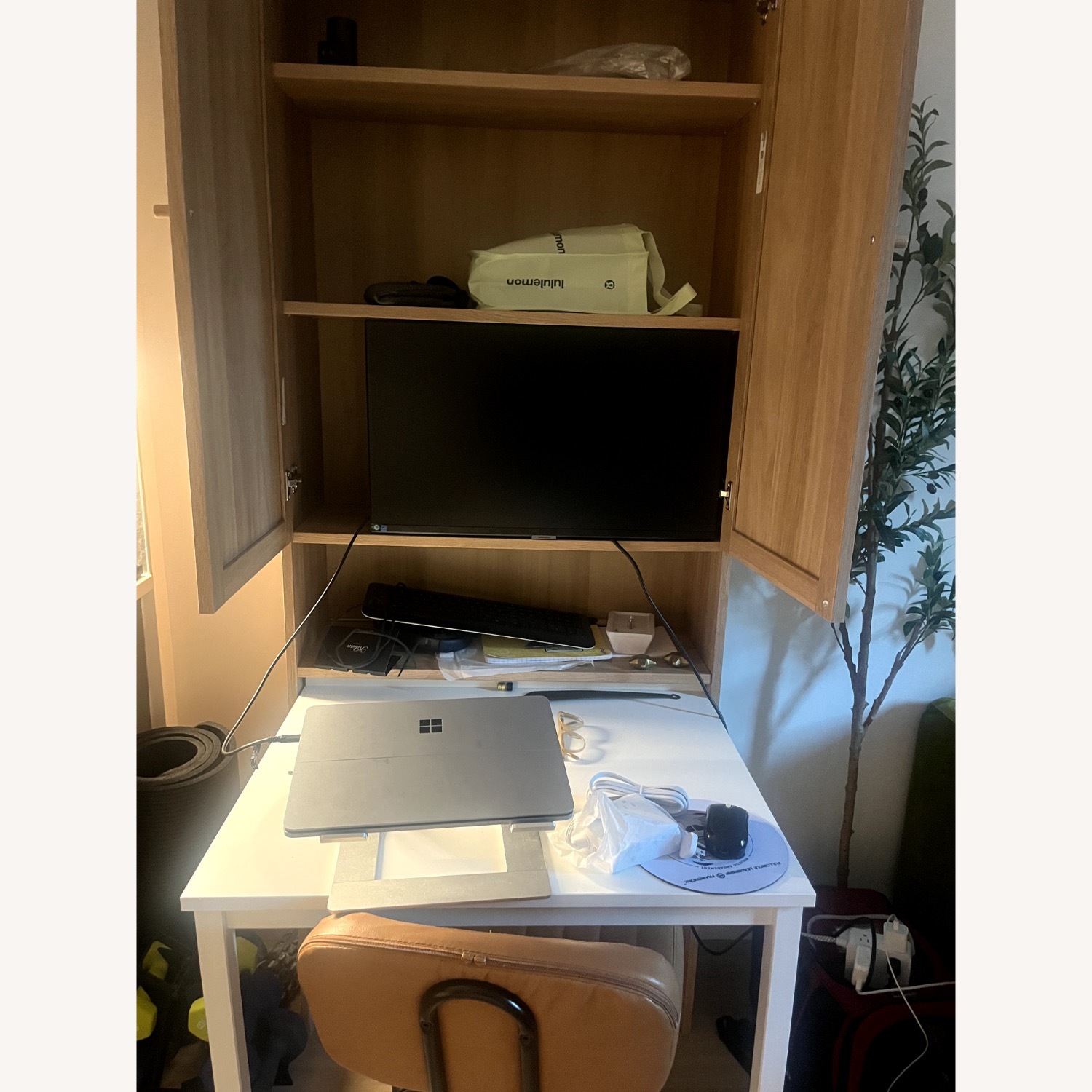 IKEA Billy/Oxberg Bookcase with Desk - image-3