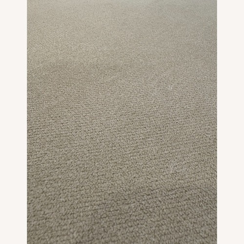 Used Valyou Beige Fabric 2 Piece Sectional with Ottoman for sale on AptDeco