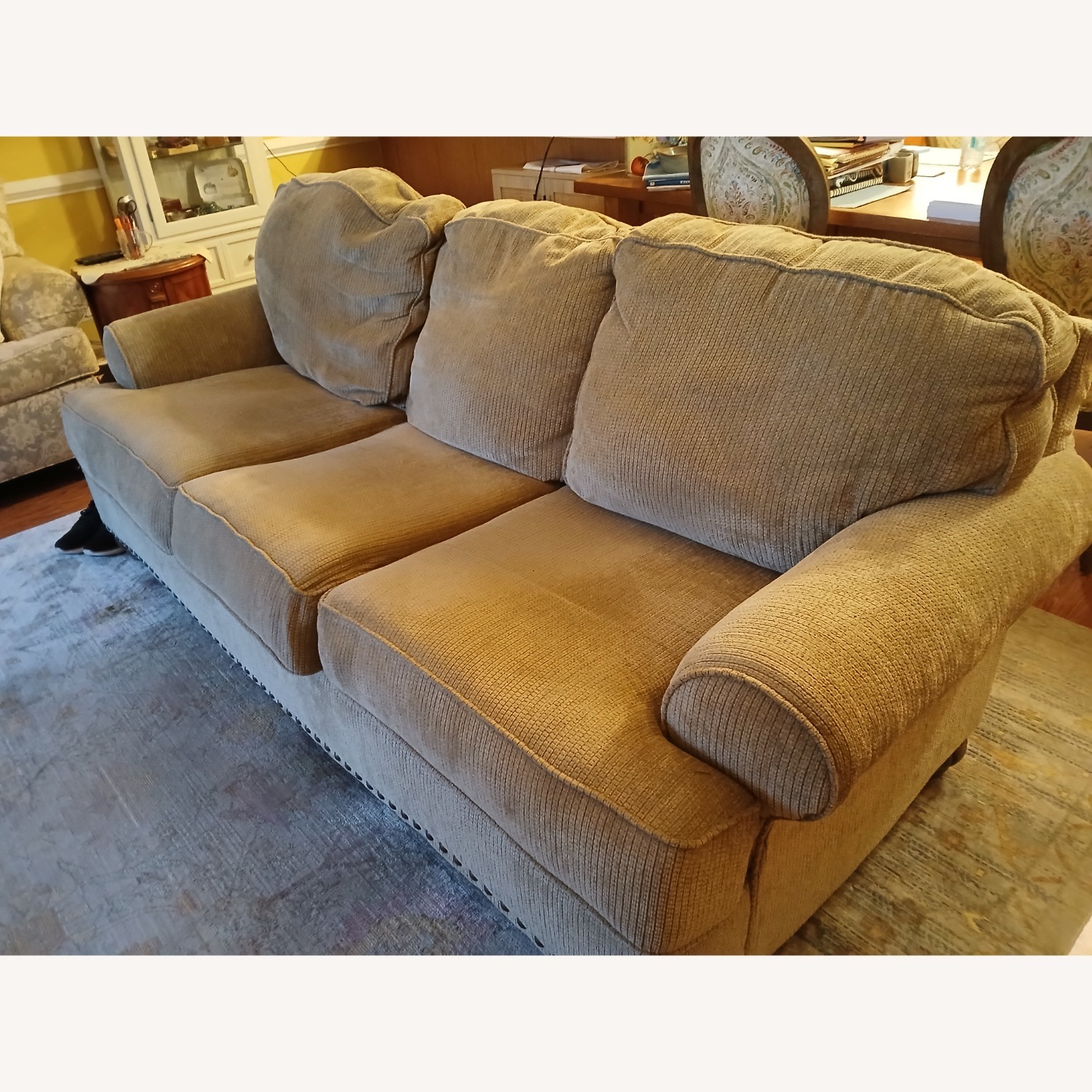 Ashley Furniture Light Brown 3+ Seater Sofa - image-1