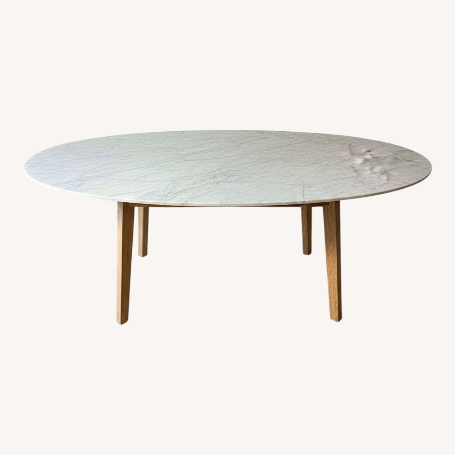 Crate & Barrel White Dining Table - image-4