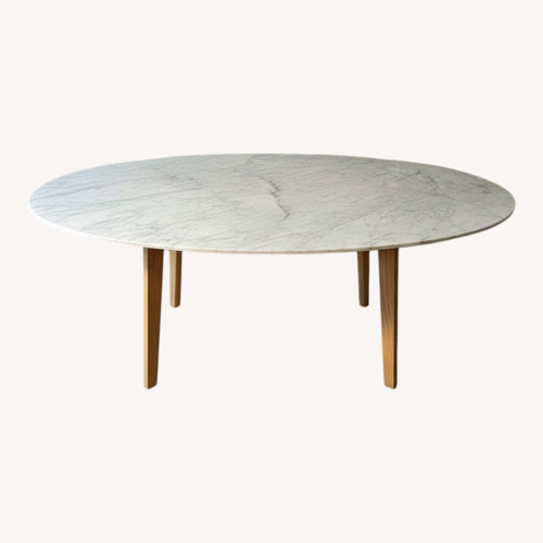Used Crate & Barrel White Dining Table for sale on AptDeco