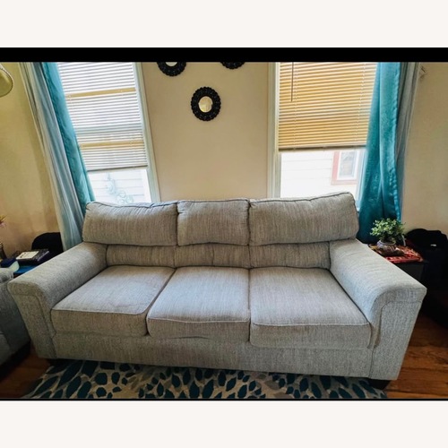 Used Light Gray Fabric 3+ Seater Sofa for sale on AptDeco