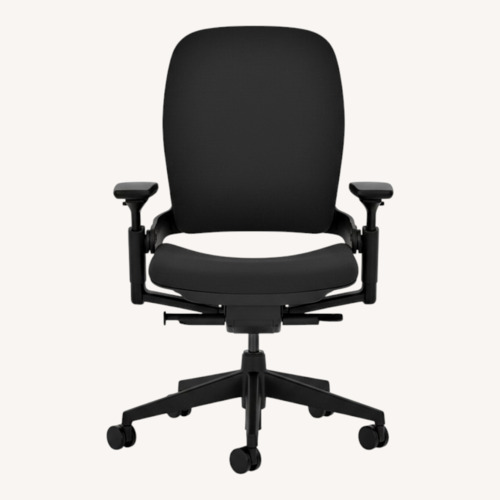 Used Steelcase Leap Chair V2 In Black Fabric for sale on AptDeco