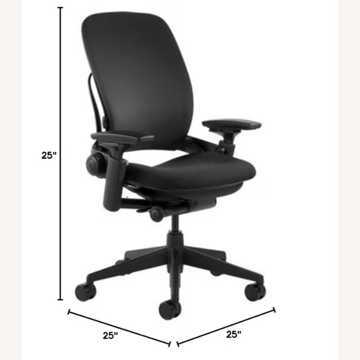 Steelcase Leap Chair V2 In Black Fabric - image-2