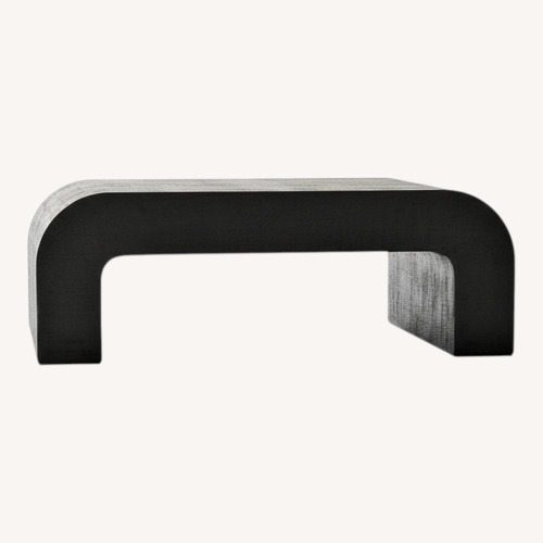 Used CB2 Resin Black Coffee Table for sale on AptDeco