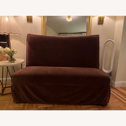 Used Custom Banquette / Dining Bench with Slipcover for sale on AptDeco