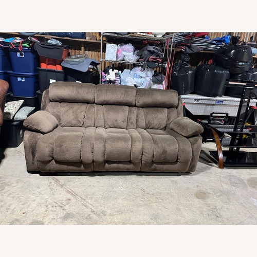 Used Dark Brown Fabric 3+ Seater Sofa for sale on AptDeco