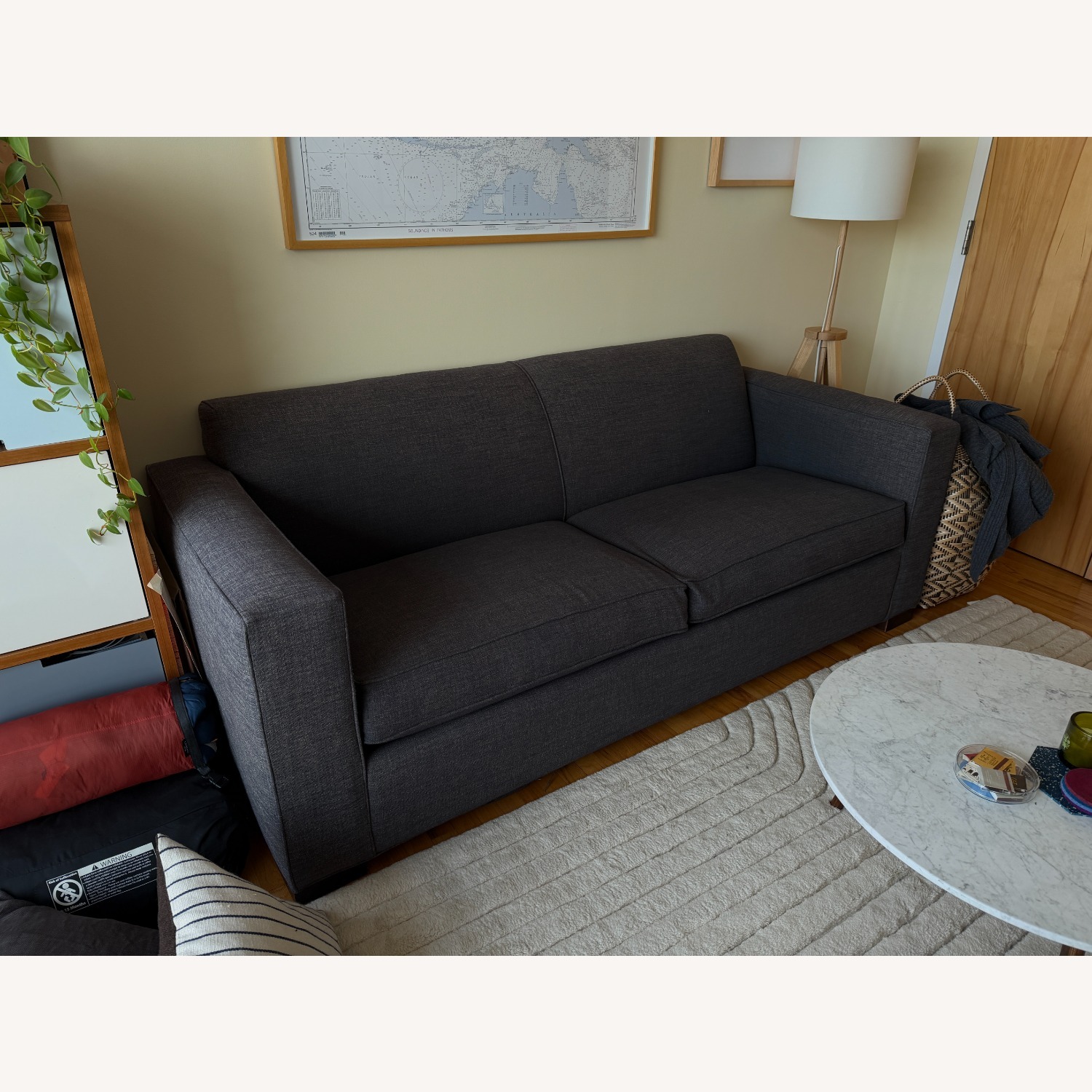 ABC Carpet and Home Cobble Hill Dark Gray Fabric Sleeper Sofa - image-2