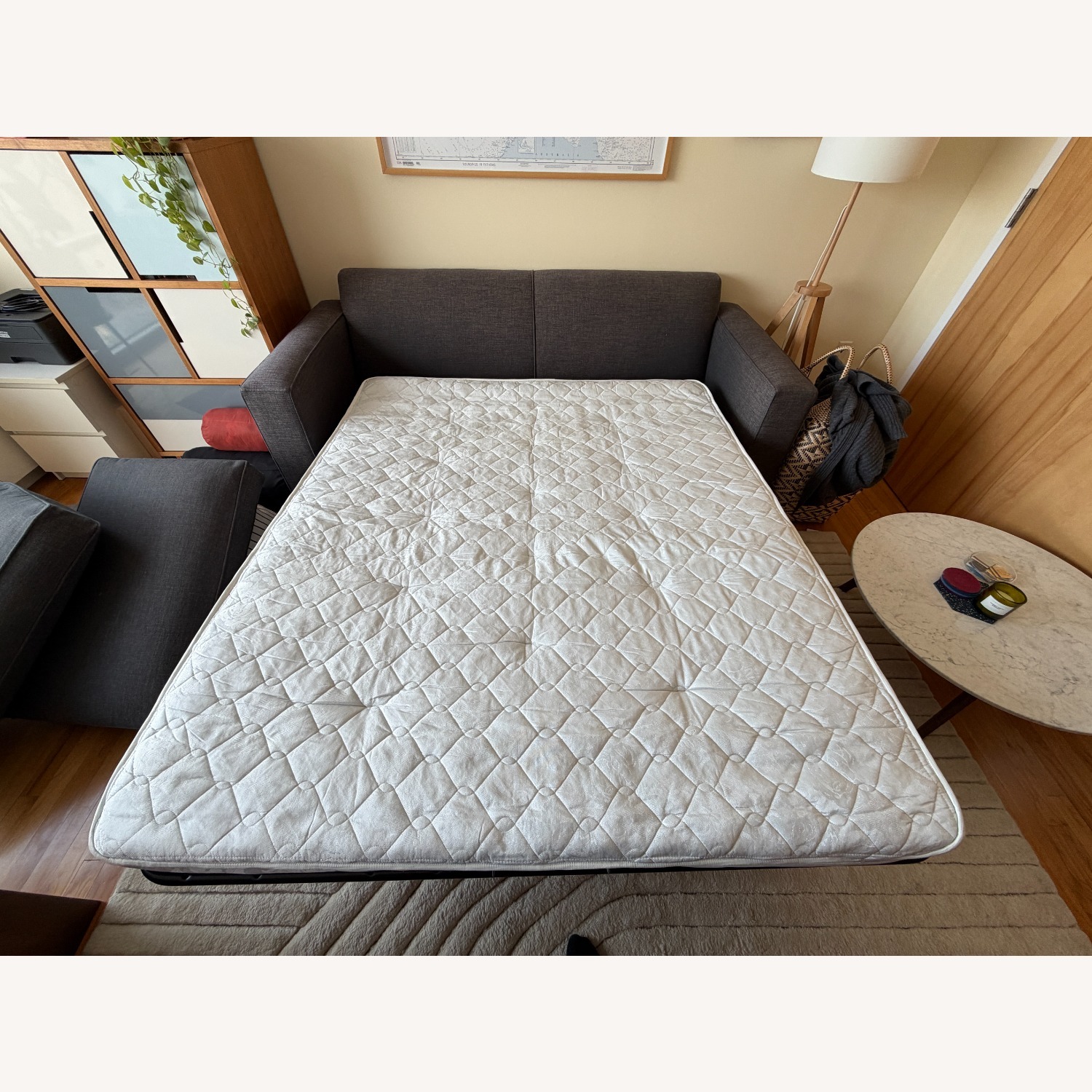 ABC Carpet and Home Cobble Hill Dark Gray Fabric Sleeper Sofa - image-3