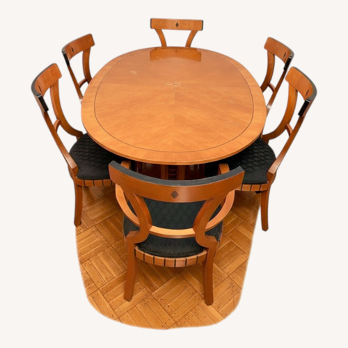 Used National Mt Airy Vintage Dinning Table + 6 Chairs for sale on AptDeco