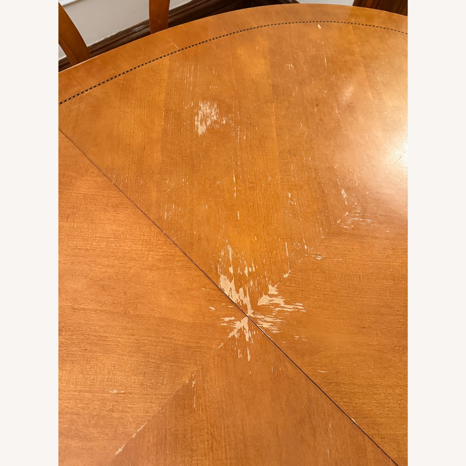 National Mt Airy Vintage Dinning Table + 6 Chairs - image-3