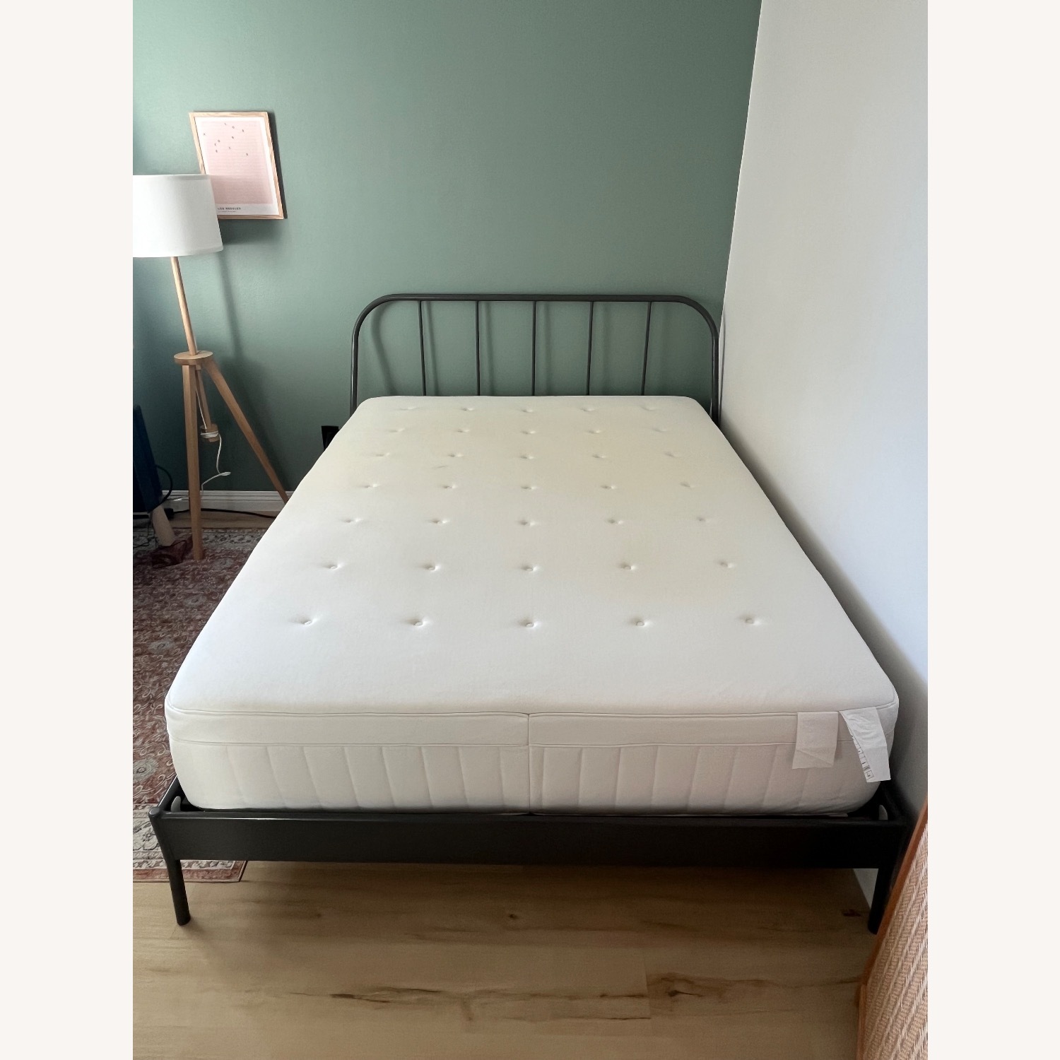 IKEA Kopardal Dark Gray Metal Queen Bed - image-3
